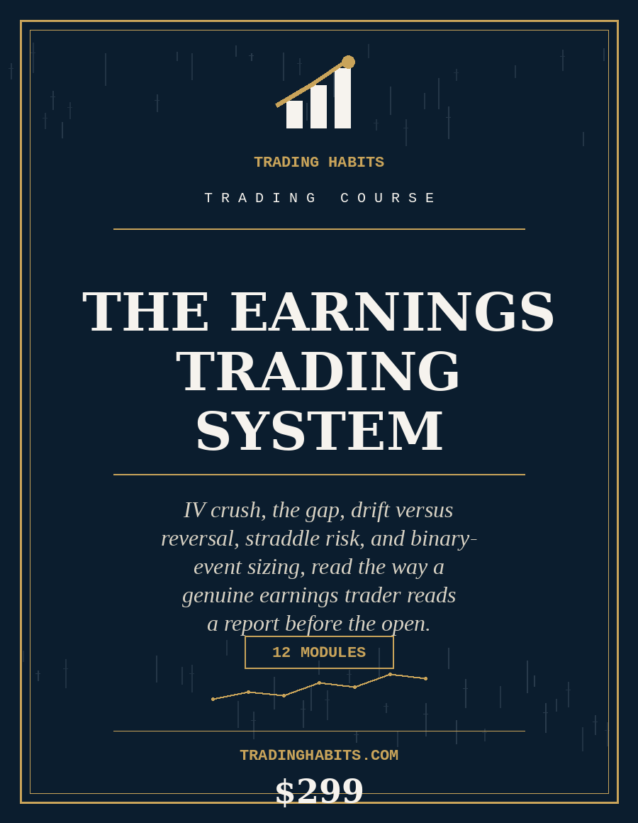 The Earnings Trading System course cover