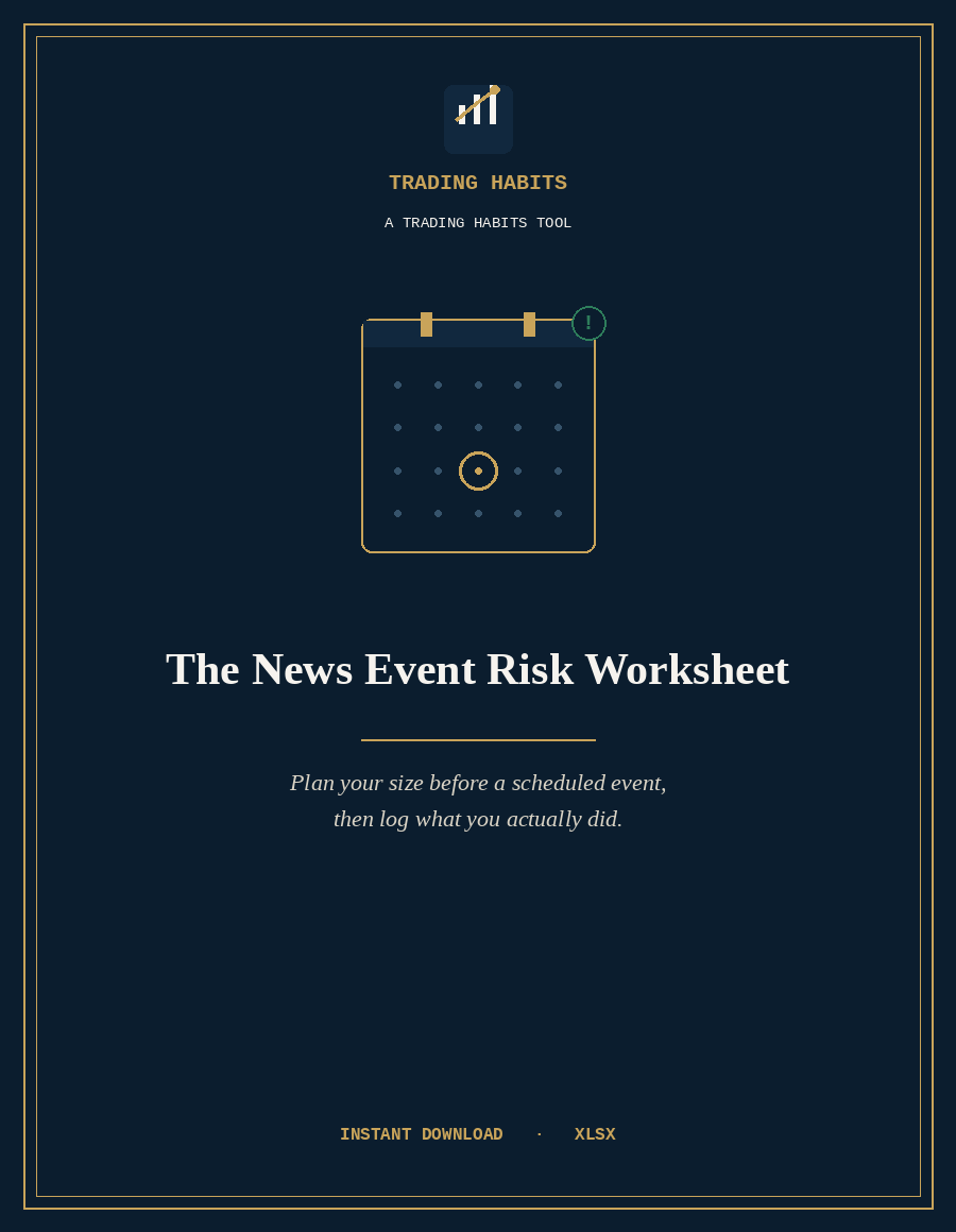 The News Event Risk Worksheet cover