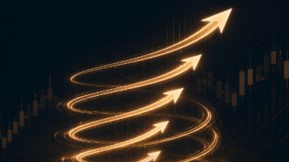 Abstract illustration of a gamma squeeze feedback loop