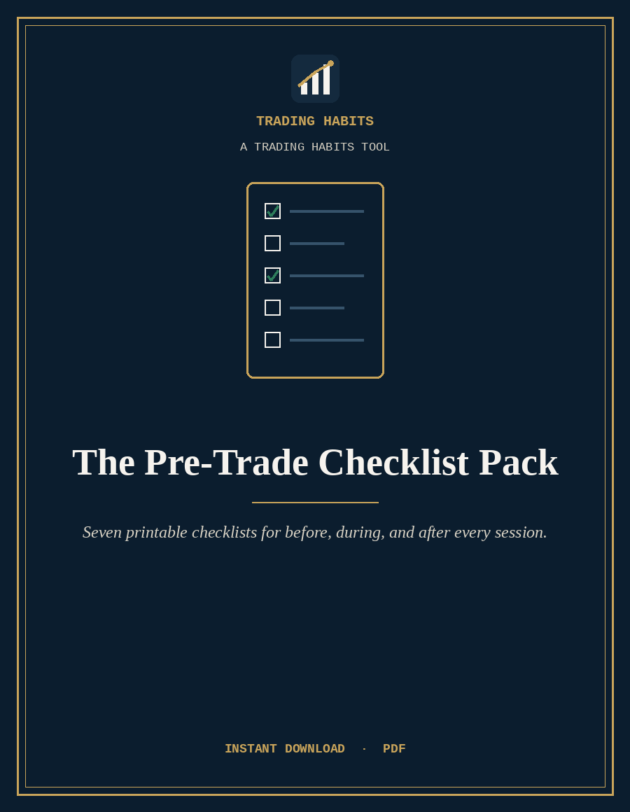 The Pre-Trade Checklist Pack cover
