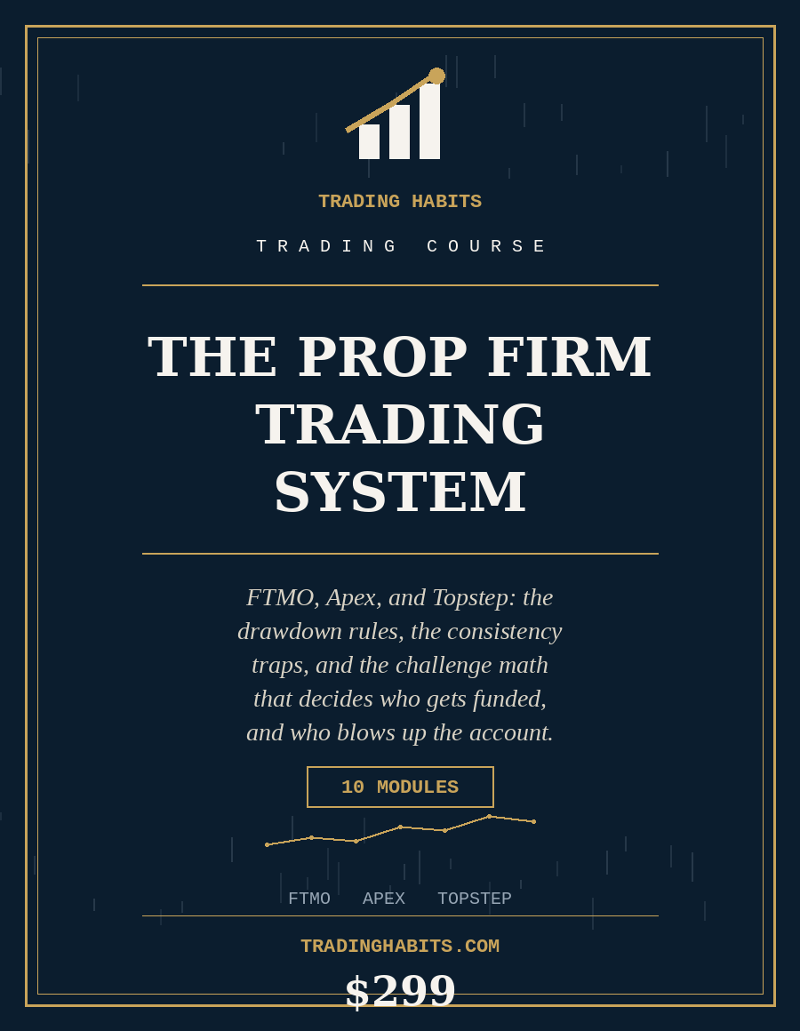 The Prop Firm Trading System course cover