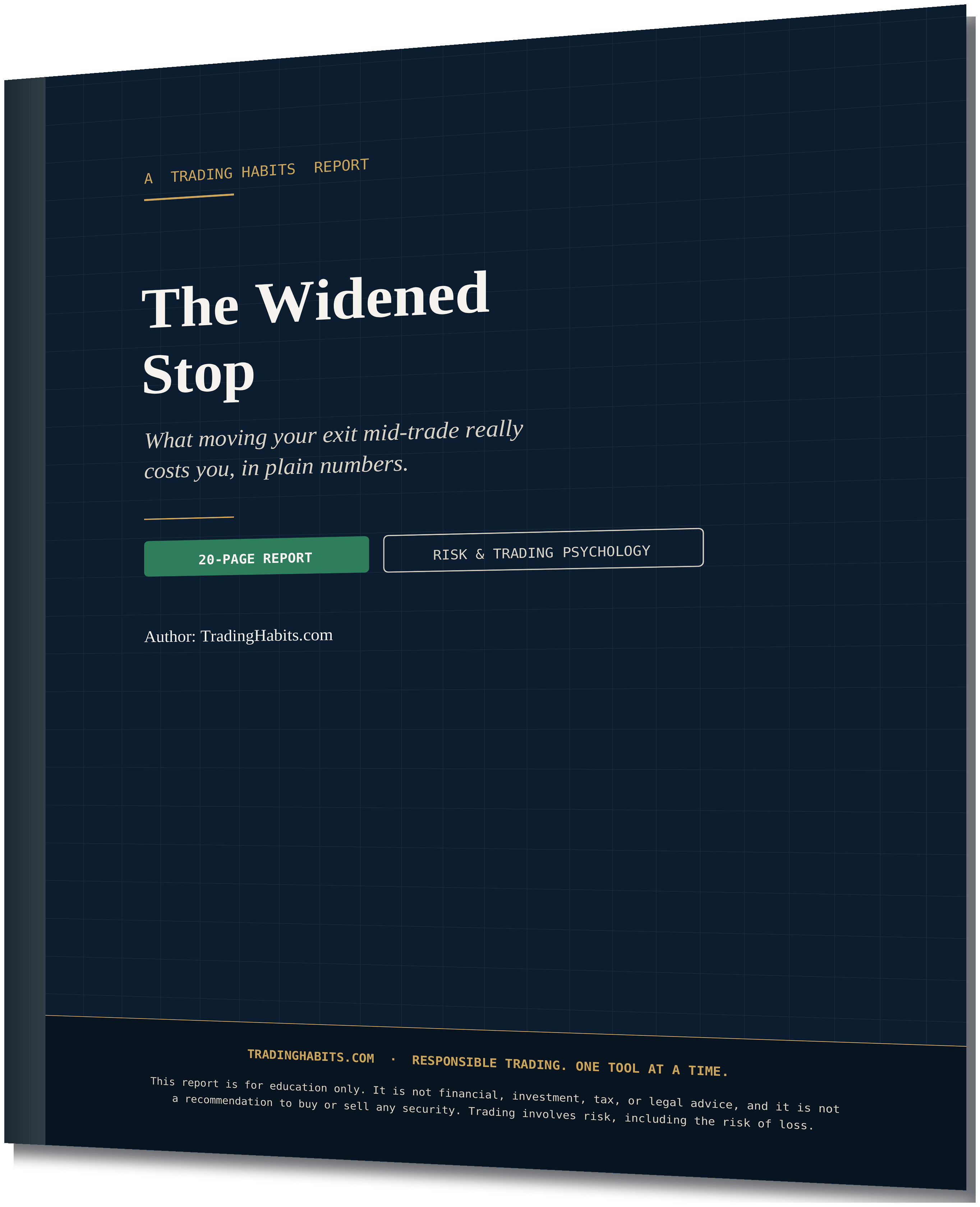 The Widened Stop report cover